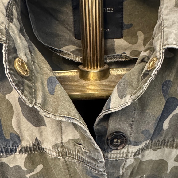 Women’s LoveTree Camouflage Utility Jacket Olive Green Camo Sz L - Picture 6 of 15